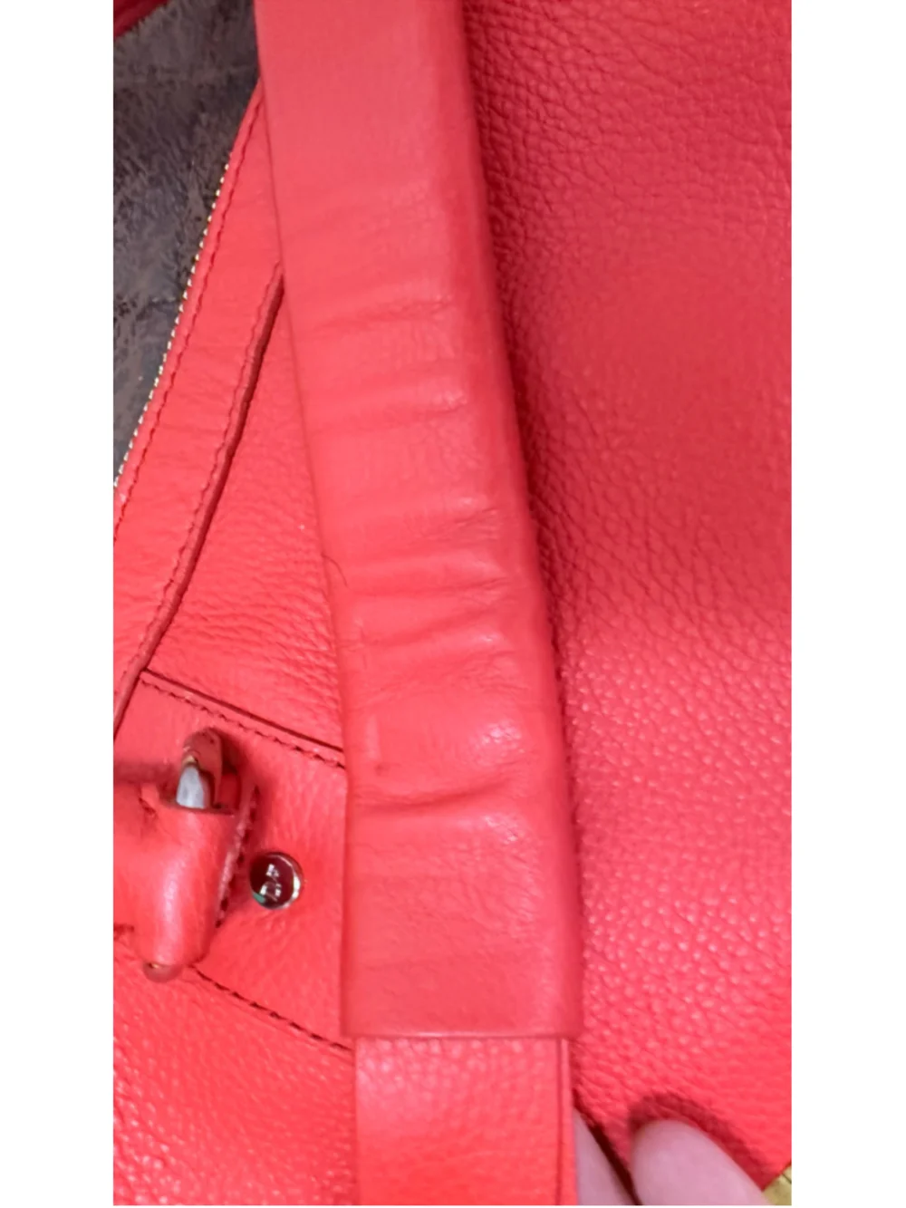 Women's DVF Hobo Bag Red Leather Tassel Handbag